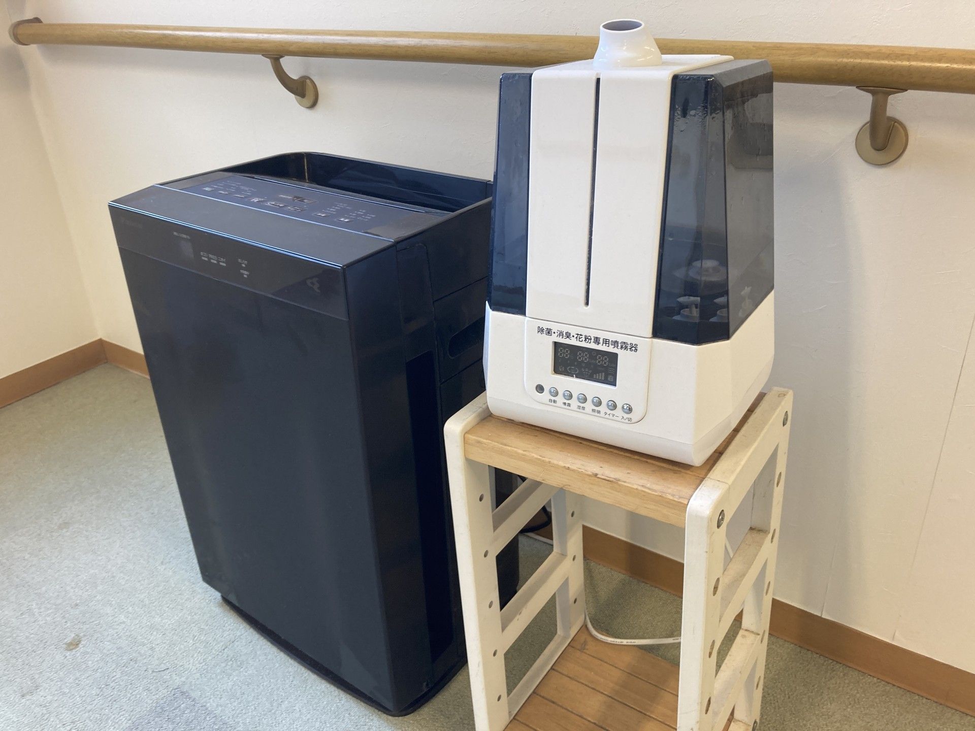 空気清浄機と加湿器の設置