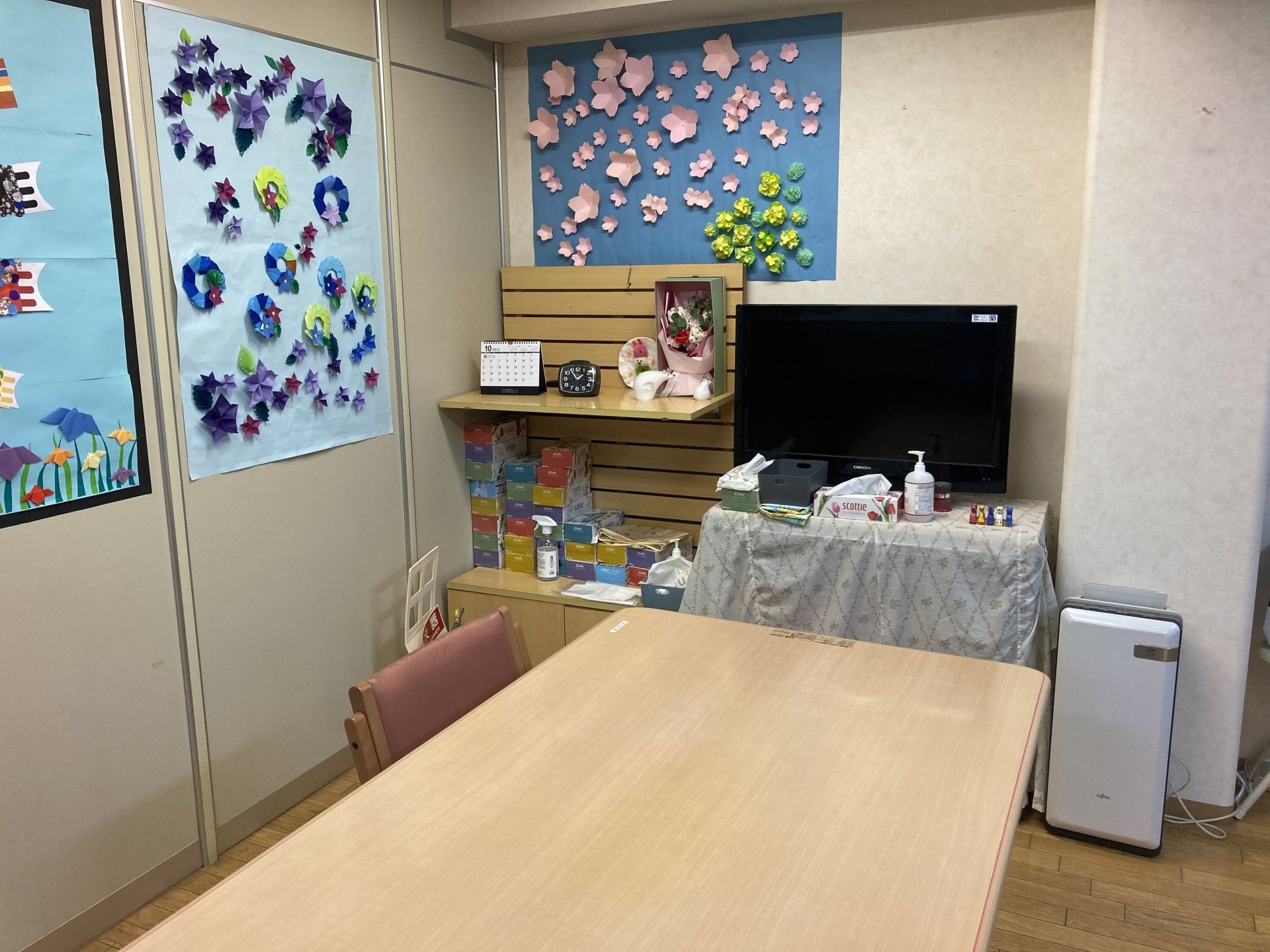 手作り装飾のある部屋