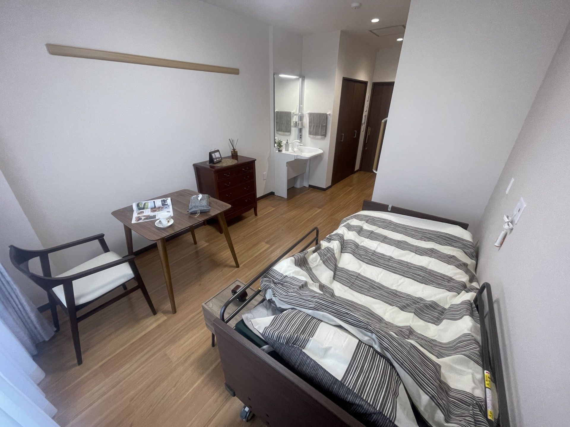 落ち着いた個室の様子