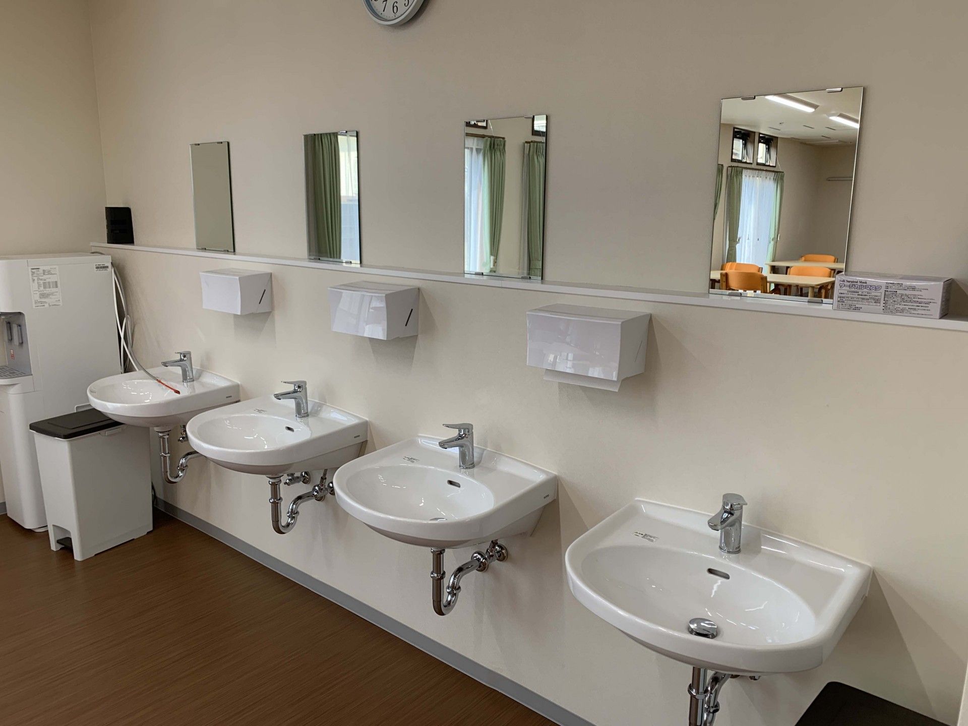 清潔な洗面エリア