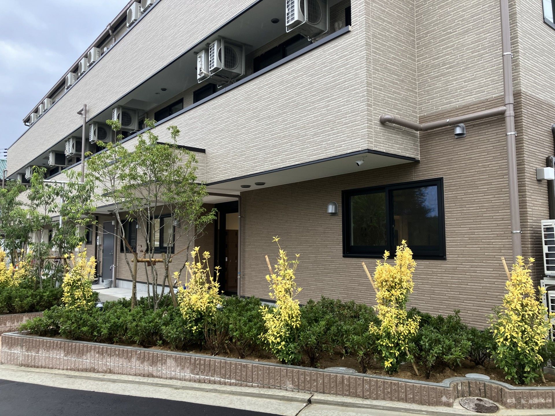 緑豊かな外観の建物