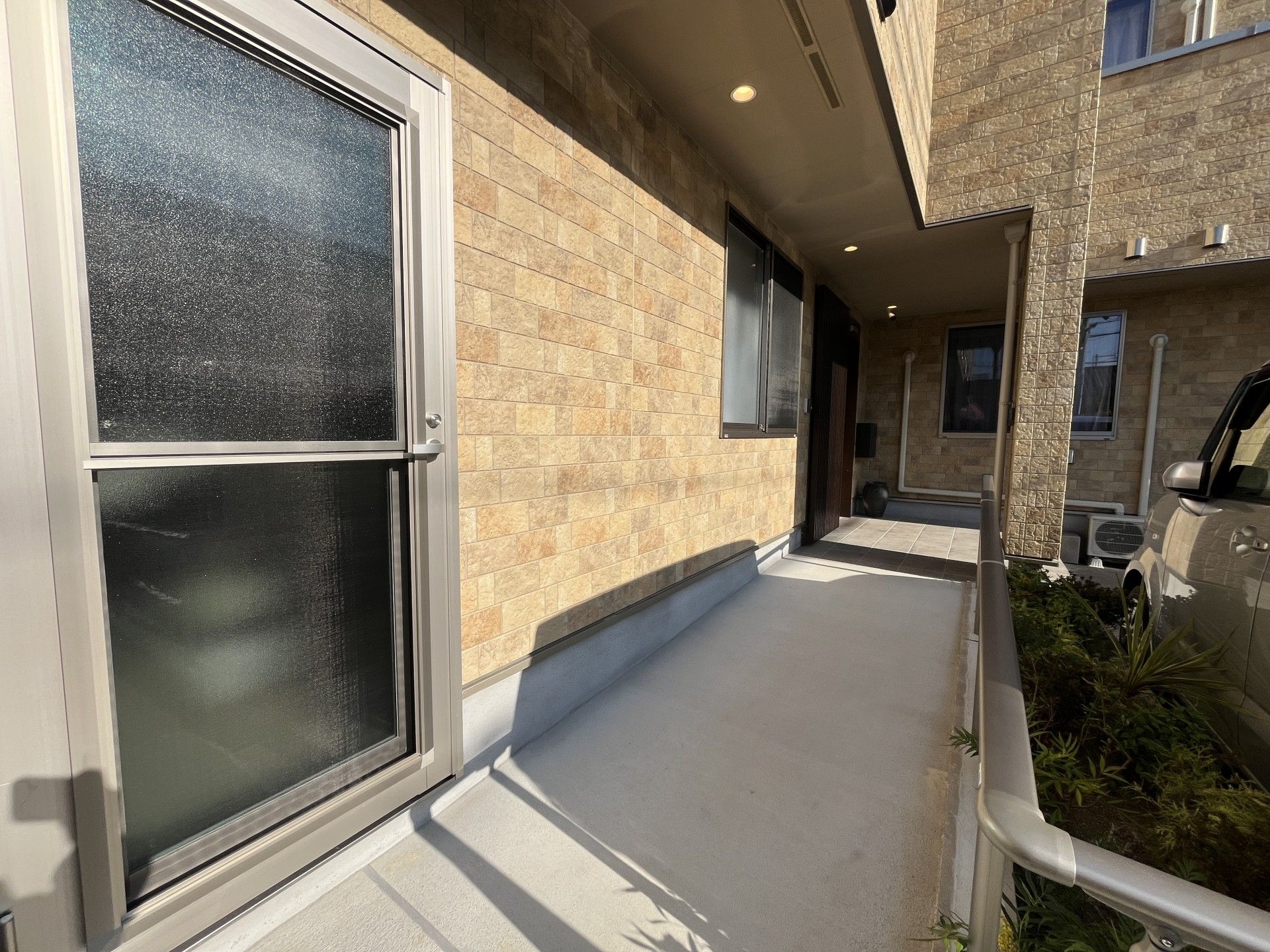 安全なスロープの入口