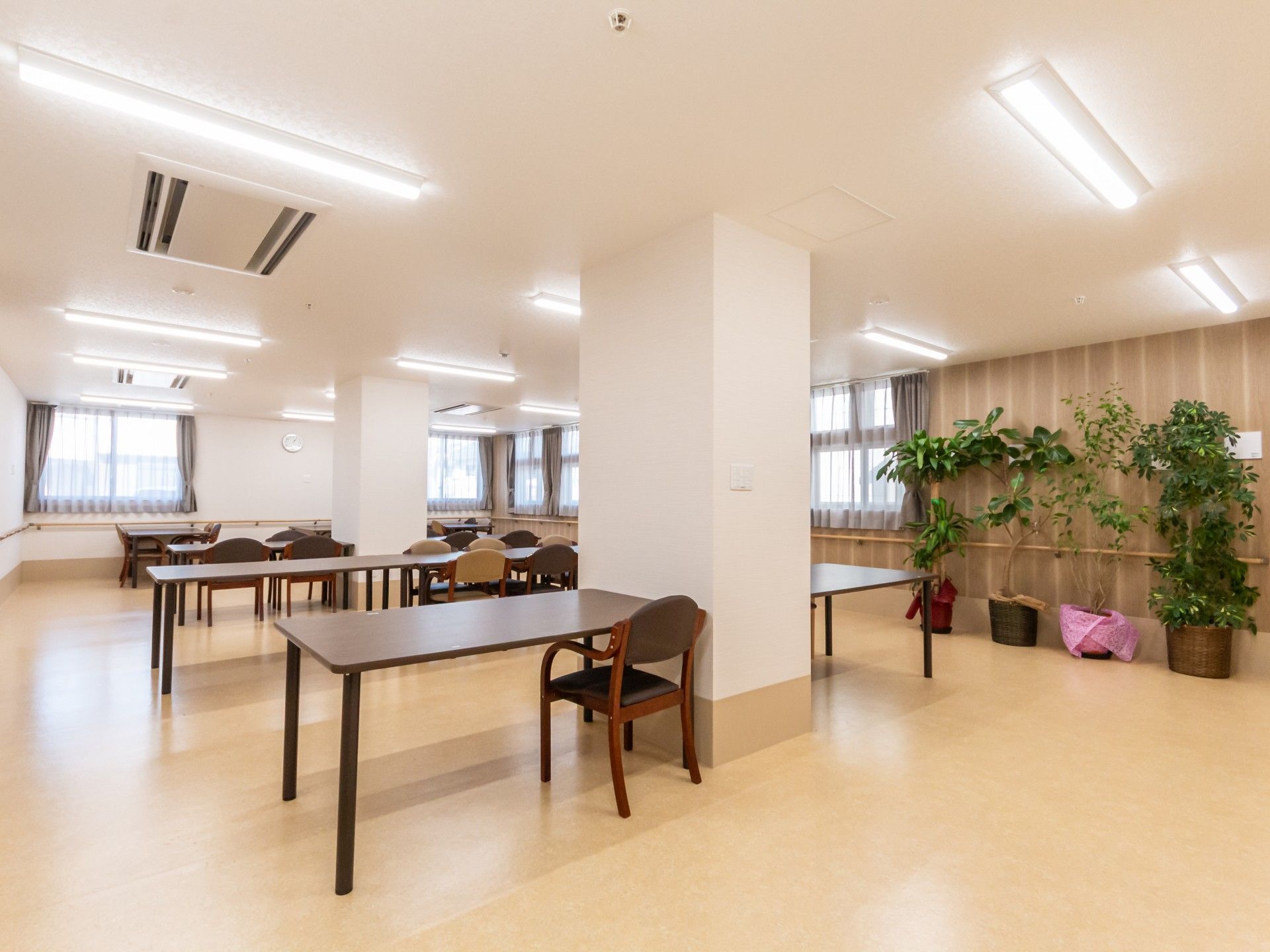 広々とした共有スペース