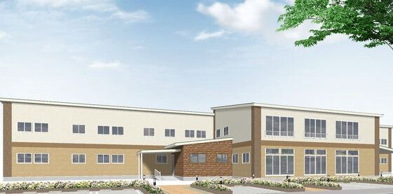 広い建物の外観