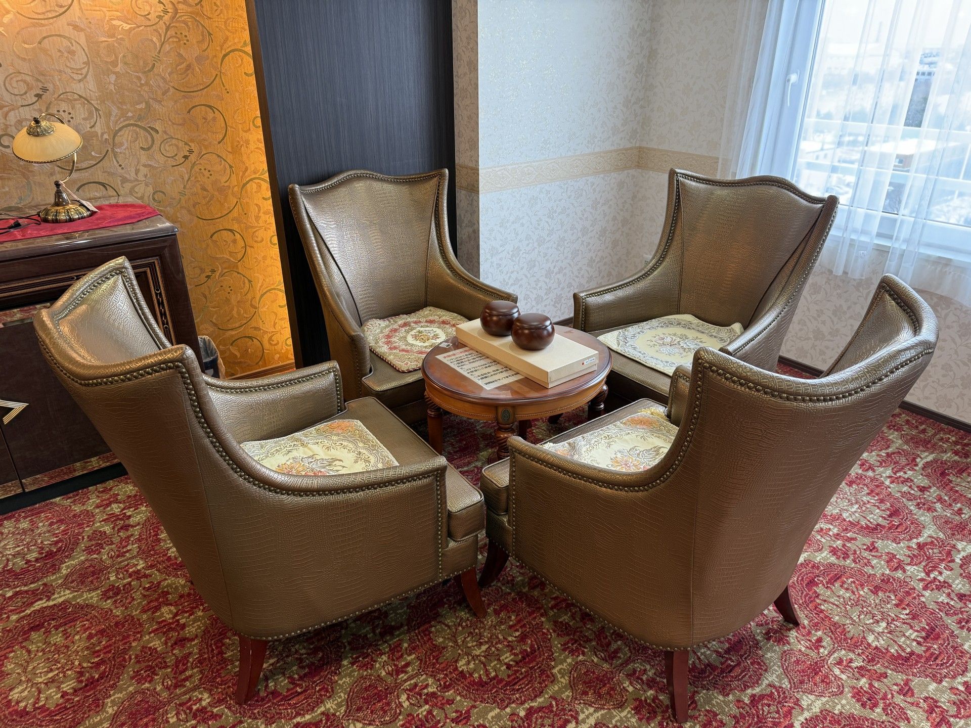 落ち着いた談話スペース