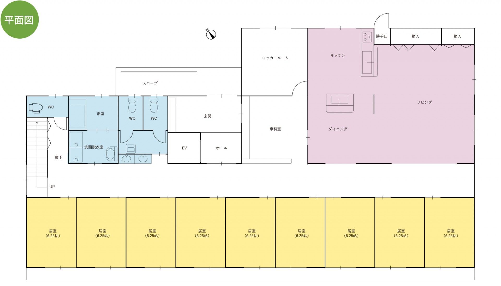 施設の間取り図