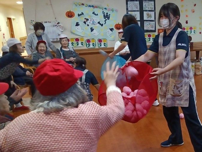 楽しいレクリエーションの様子