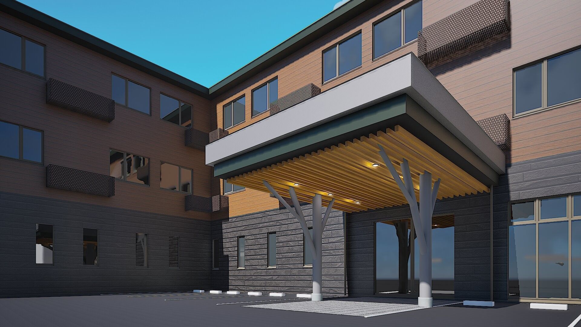 エントランスの外観