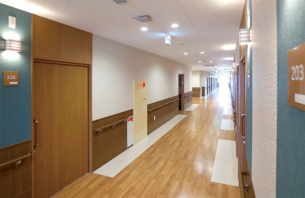 長い廊下の様子