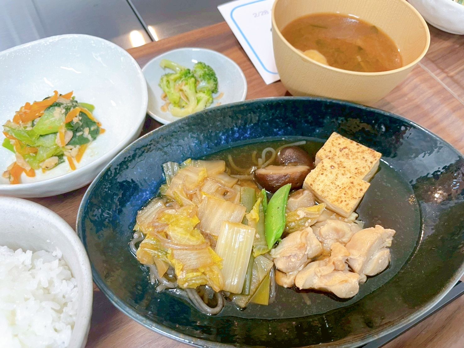 栄養豊富な食事の一例