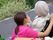 車椅子の方と介助者の交流