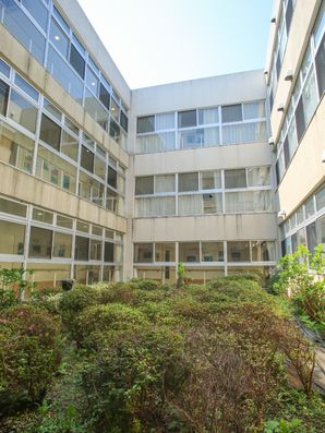 中庭からの外観