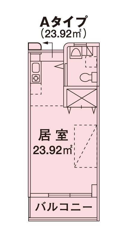 ウェルケア伊豆高原のＡタイプの間取り図