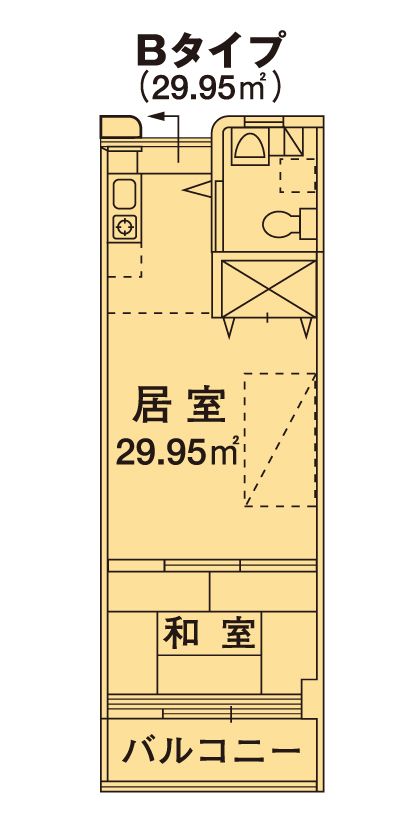 ウェルケア伊豆高原のBタイプの間取り図