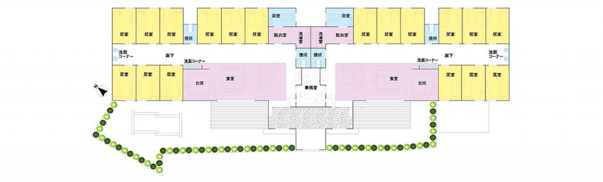 施設の間取り図