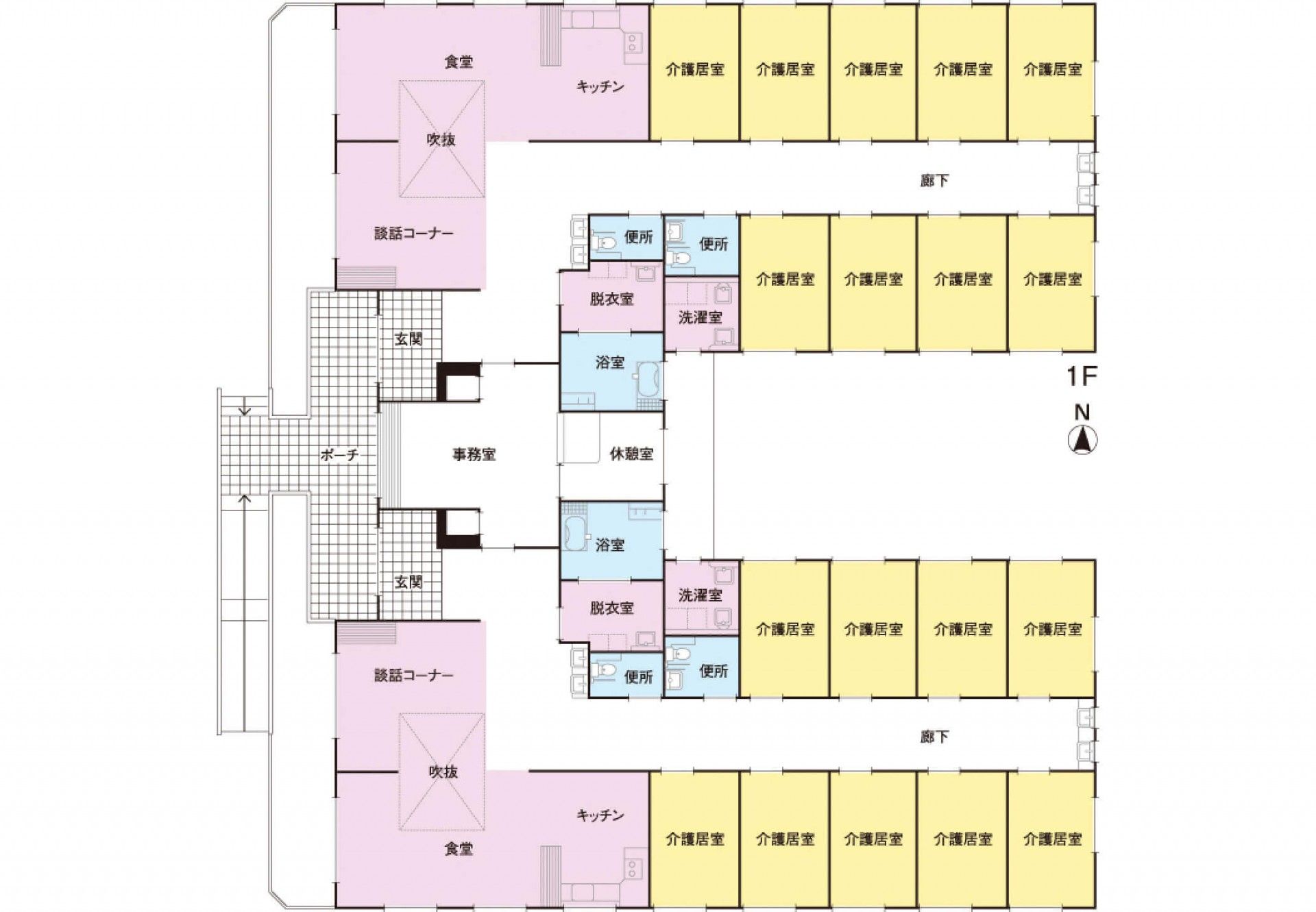 1階の間取り図