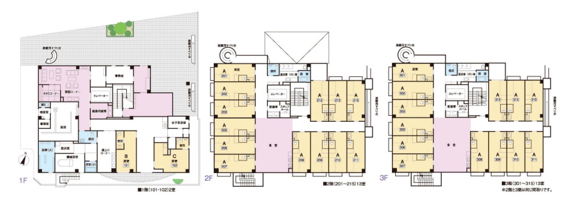 施設の間取り図